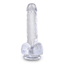 King Cock Gode transparent king Cock 13.5 x 3.5cm
